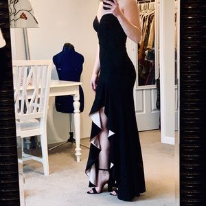 Black Old Hollywood Prom Dress